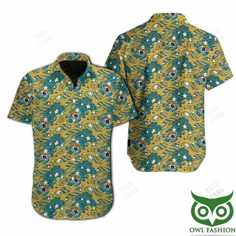 Jacksonville Jaguars Great Waves Of Japanese Hawaiian Shirt