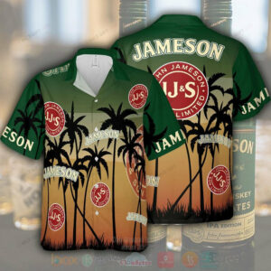 Jameson Irish Whiskey Hawaiian Shirt