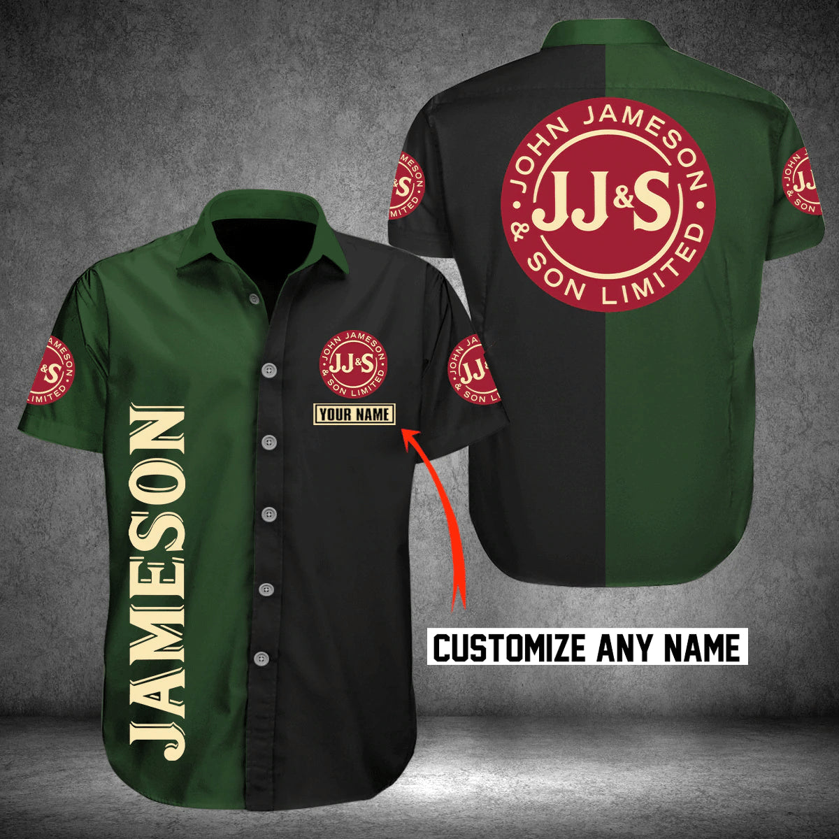 Jameson Whiskey Custom Hawaiian Shirt