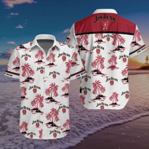 Jim Beam Hawaiian Shirt Summer Beach Outfit