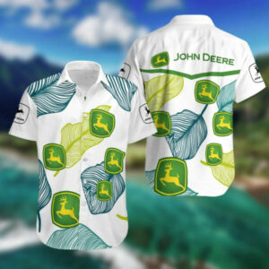 John Deere Hawaiian Shirt Beach Outfit Summer