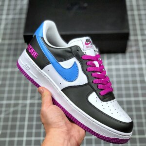 Kobe x Nike Air Force 1 Low Black White-Purpe-Blue For Sale