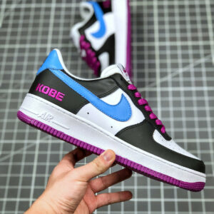 Kobe x Nike Air Force 1 Low Black White-Purpe-Blue For Sale