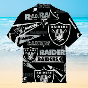 Las Vegas Raiders Hawaiian Shirt Beach Summer Outfit