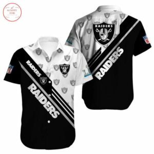 Las Vegas Raiders Hawaiian Shirt Summer Outfit Beach