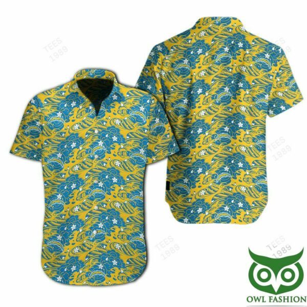 Los Angeles Chargers Great Waves Of Japanese Hawaiian Shirt