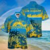 Los Angeles Chargers Palm Hawaiian Shirt