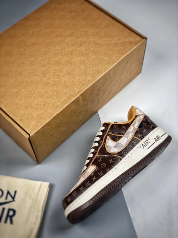 Loui x Nike Air Force 1 Brown White For Sale