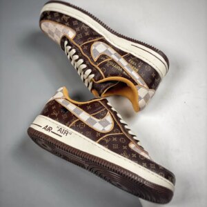 Loui x Nike Air Force 1 Brown White For Sale