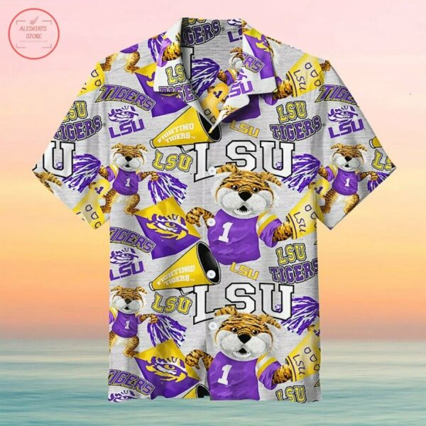 Louisiana State University With Mascots Hawaiian Shirt