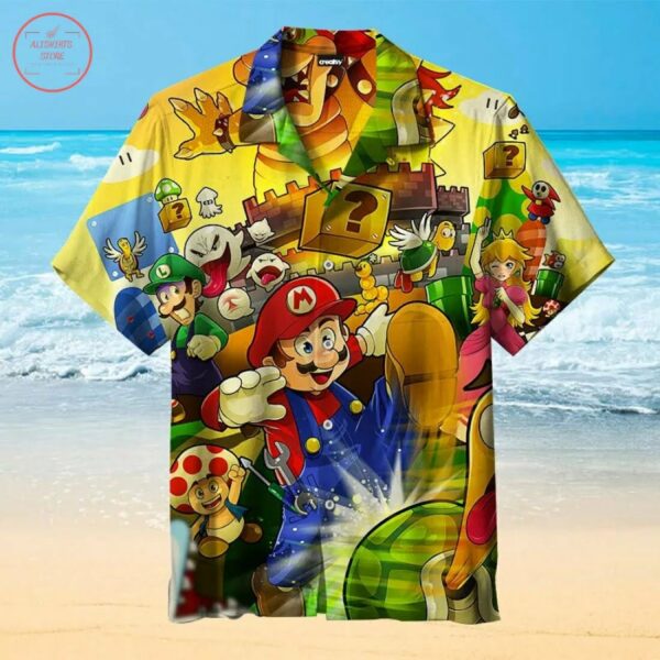 Mario Universal Hawaiian Shirt Outfit Beach Summer