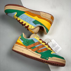 Melting Sadness x Adidas Forum Low Green Blue-Brown GW8725 For Sale