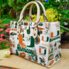 Miami Hurricanes Lover Women Leather Hand Bag