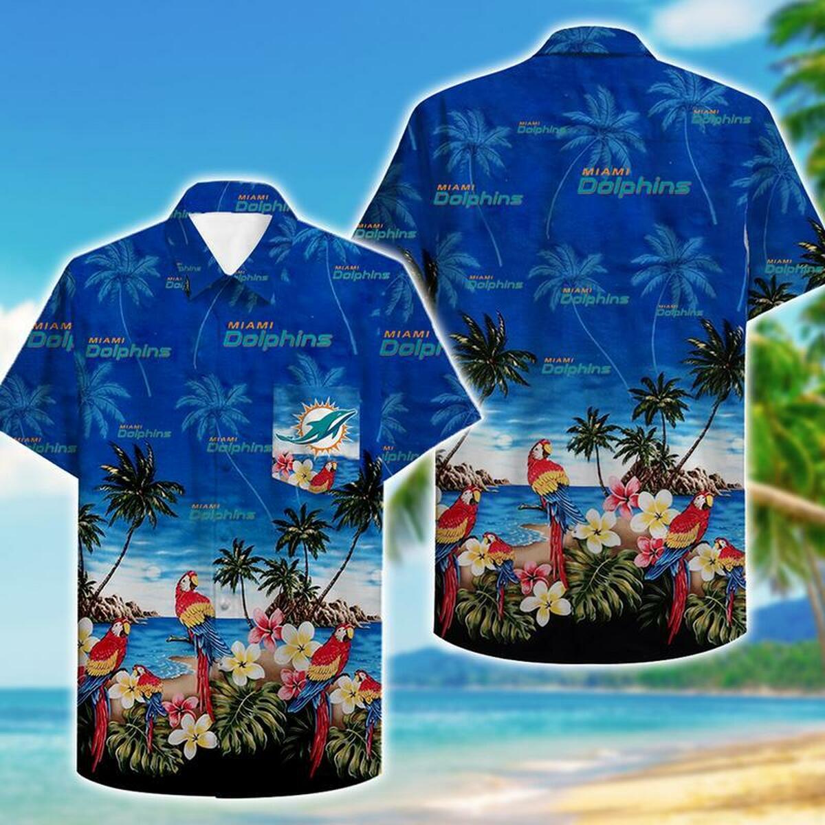 Miami Dolphins Hawaiian Shirt Summer Beach Outfit