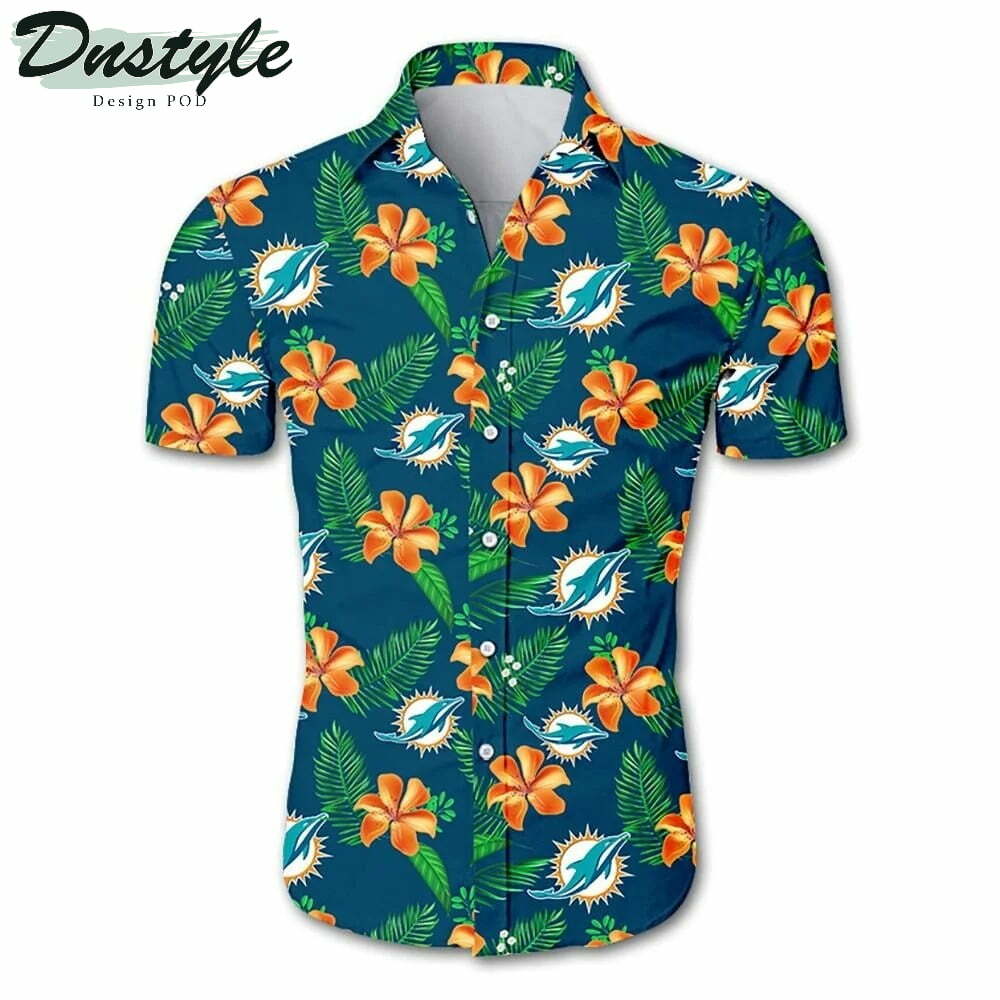 Miami Dolphins Tropical Hawaiian Shirt