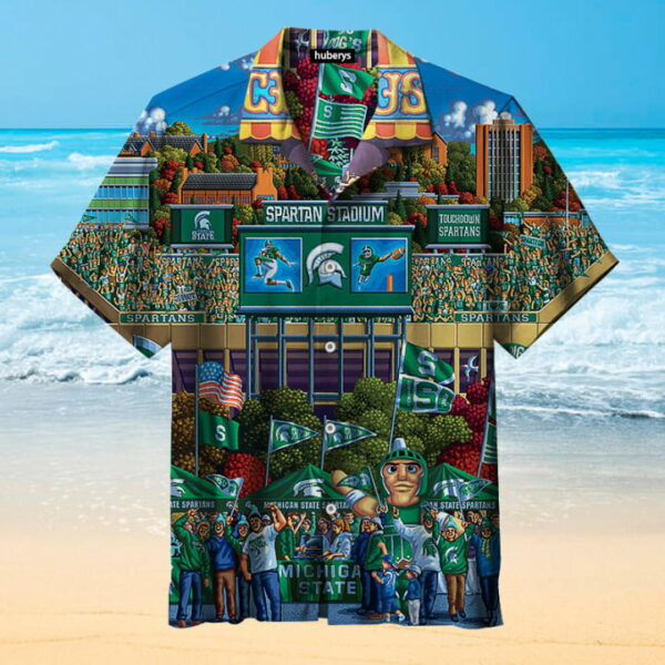 Michigan State University Spartans Hawaiian Shirt