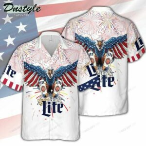 Miller Lite 4Th Of July Hawaiian Shirt