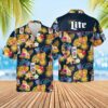 Miller Lite Beer Pineapple Hawaiian Shirt