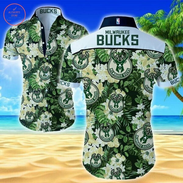 Milwaukee Bucks Hawaiian Shirt Beach Summer Outfit