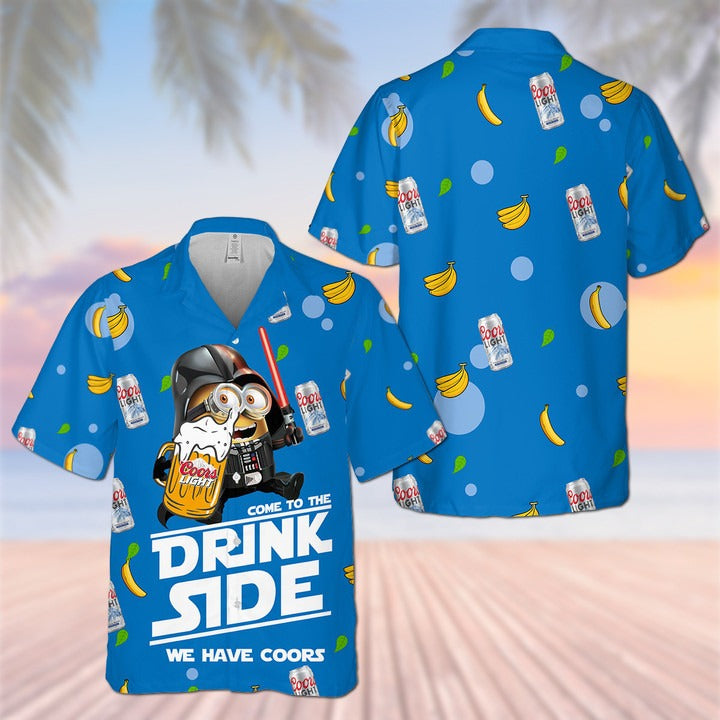 Minion Come To Drink Side We Have Coors Light Hawaiian Shirt