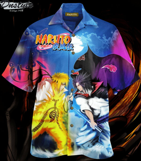 Naruto And Sasuke Hawaiian Shirt Outfit Summer Beach