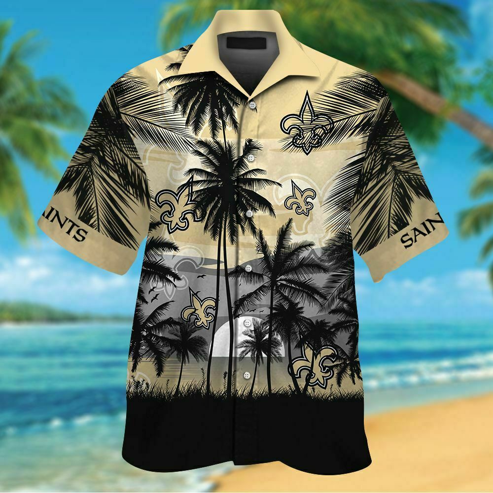 New Orleans Saints Tropical Hawaiian Shirt