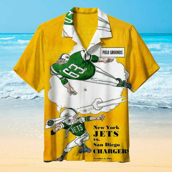 New York Jets Alphabet Hawaiian Shirt