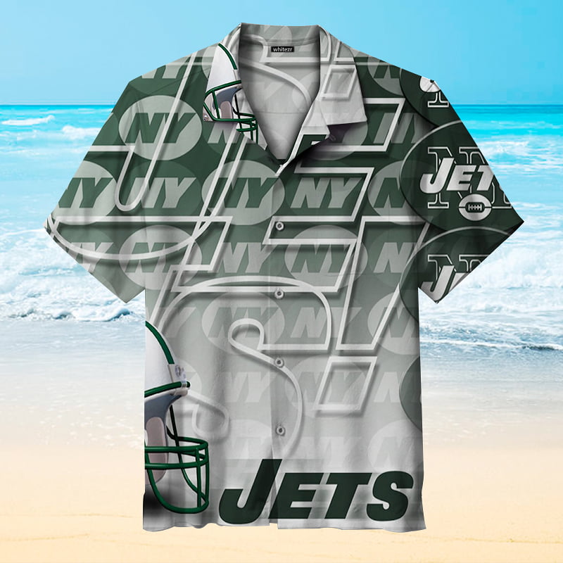 New York Jets Gradient Hawaiian Shirt