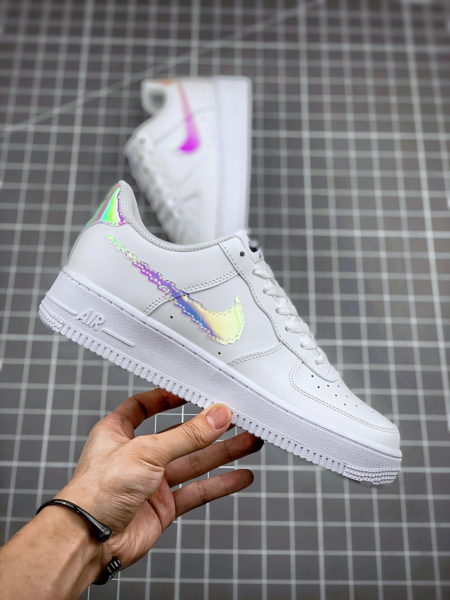 Nike Air Force 1 LV8 Digital Swoosh White Multi-Color For Sale