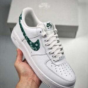 Nike Air Force 1 Low Green Paisley White Green For Sale