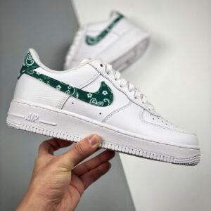 Nike Air Force 1 Low Green Paisley White Green For Sale