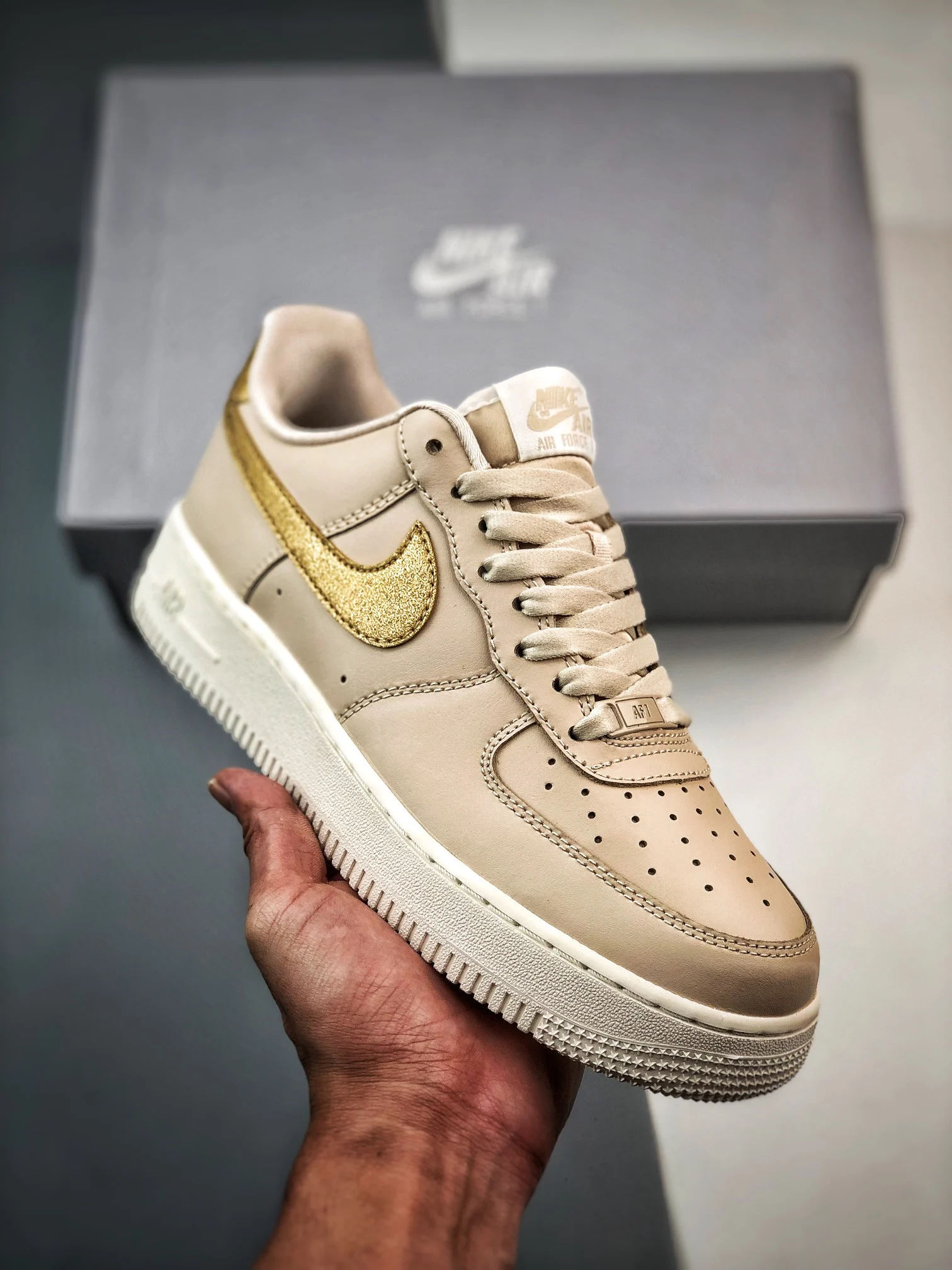 Nike Air Force 1 Low Gold Swoosh DQ7569-102 For Sale