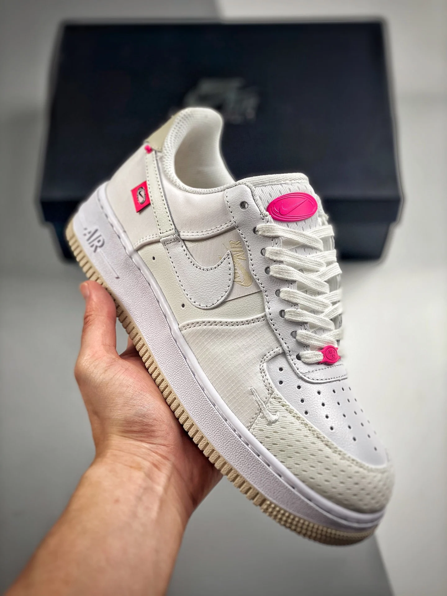 Nike Air Force 1 Low Pink Bling White Pink DX6061-111 For Sale