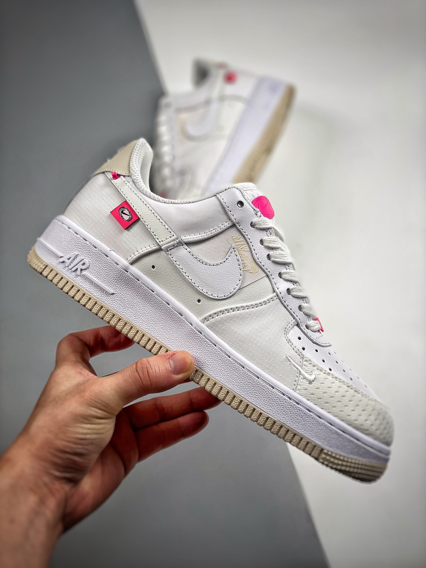 Nike Air Force 1 Low Pink Bling White Pink DX6061-111 For Sale