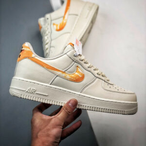 Nike Air Force 1 Low White Orange Streaks FN3419-100 For Sale