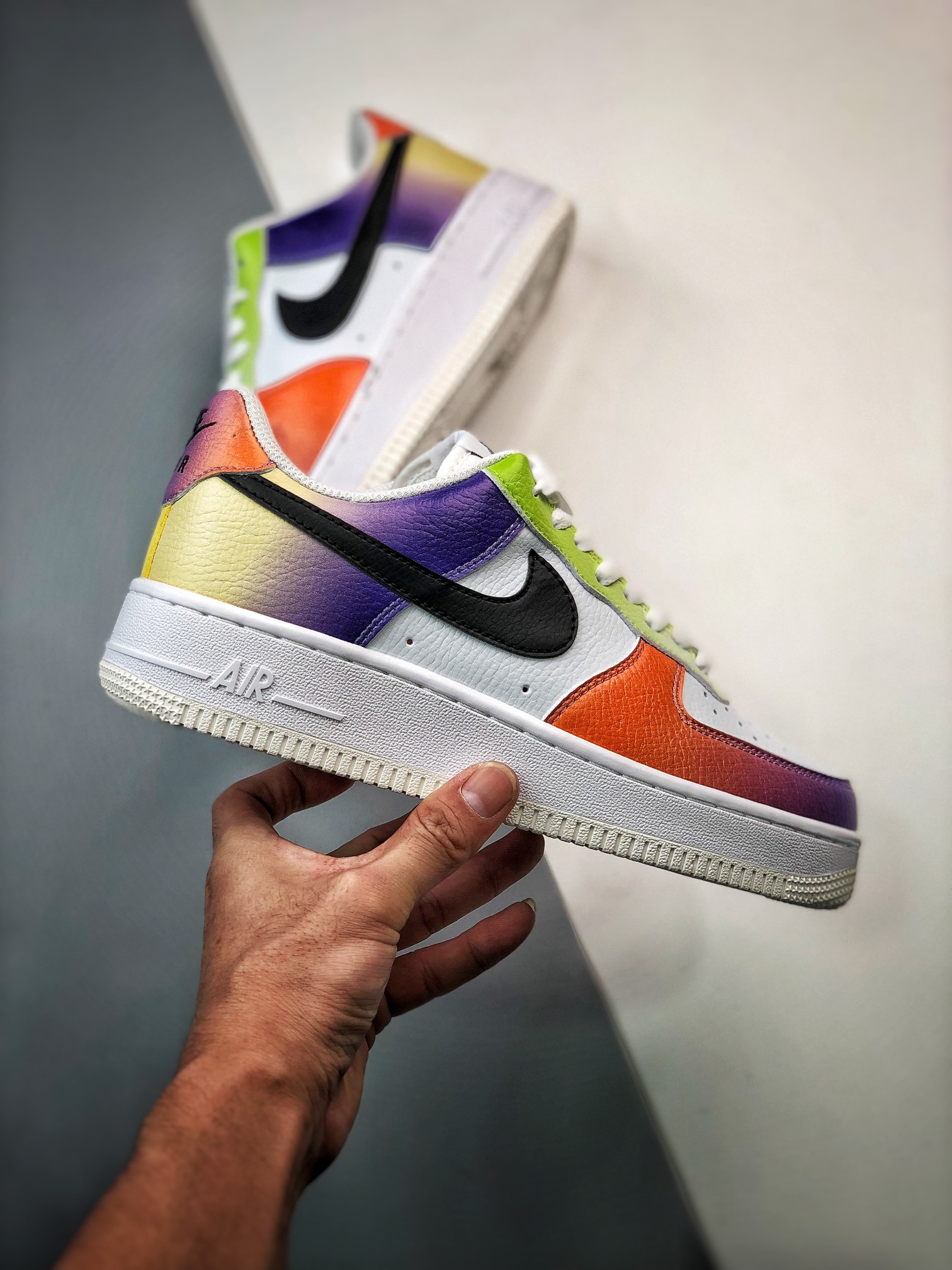 Nike Air Force 1 Multi-Color White Black-Bright Maroon FD0801-100 For Sale