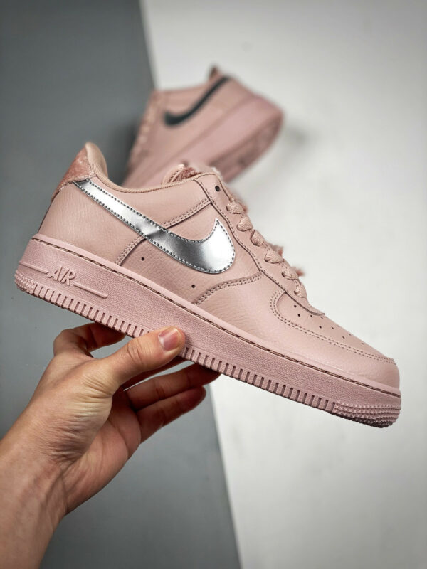 Nike Air Force 1 Pink Sherpa Silver DO6724-601 For Sale