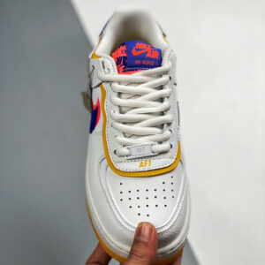 Nike Air Force 1 Shadow White Flash Crimson-Dark Sulfur-Astronomy Blue