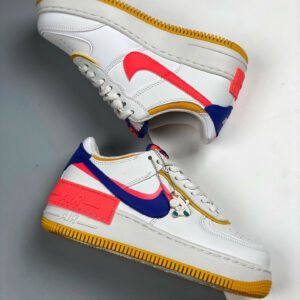 Nike Air Force 1 Shadow White Flash Crimson-Dark Sulfur-Astronomy Blue