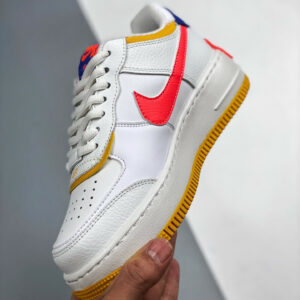 Nike Air Force 1 Shadow White Flash Crimson-Dark Sulfur-Astronomy Blue