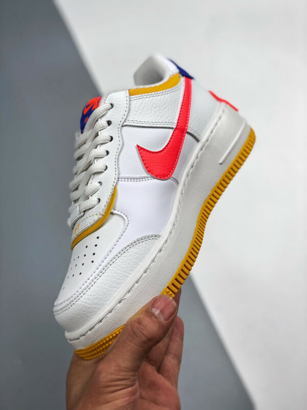 Nike Air Force 1 Shadow White Flash Crimson-Dark Sulfur-Astronomy Blue