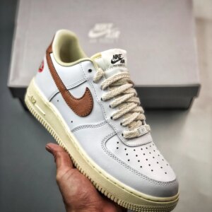 Nike Air Force 1 White Archaeo Brown-Coconut Milk DJ9943-101 For Sale