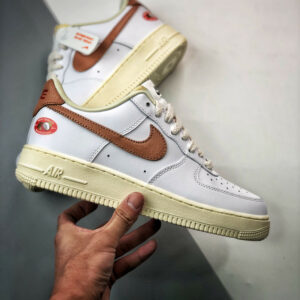 Nike Air Force 1 White Archaeo Brown-Coconut Milk DJ9943-101 For Sale