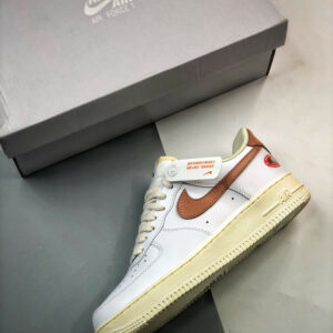 Nike Air Force 1 White Archaeo Brown-Coconut Milk DJ9943-101 For Sale