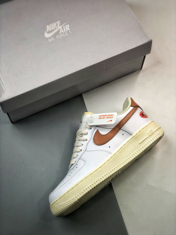 Nike Air Force 1 White Archaeo Brown-Coconut Milk DJ9943-101 For Sale