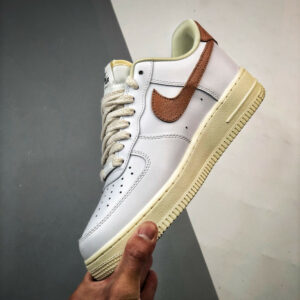 Nike Air Force 1 White Archaeo Brown-Coconut Milk DJ9943-101 For Sale