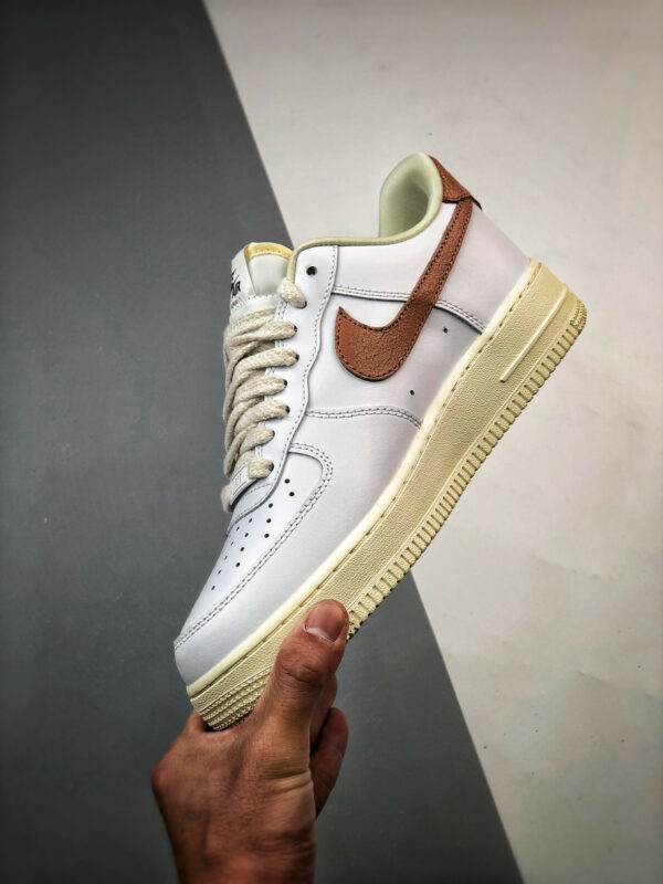 Nike Air Force 1 White Archaeo Brown-Coconut Milk DJ9943-101 For Sale