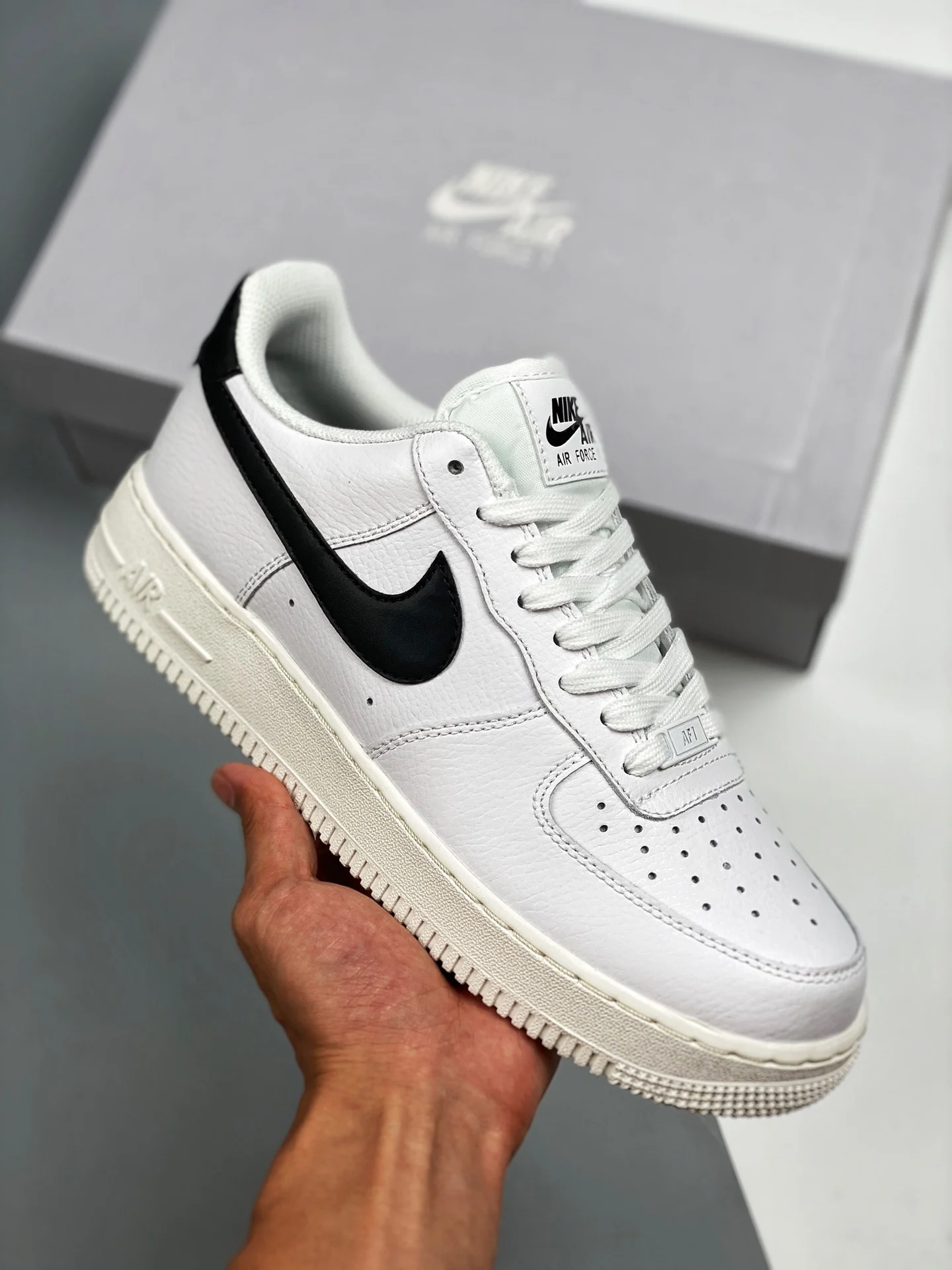 Nike Air Force 1 White Black For Sale