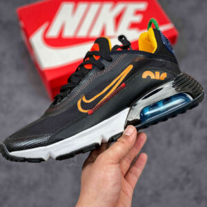 Nike Air Max 2090 Dark Grey Black-Chile Red-University Gold On Sale