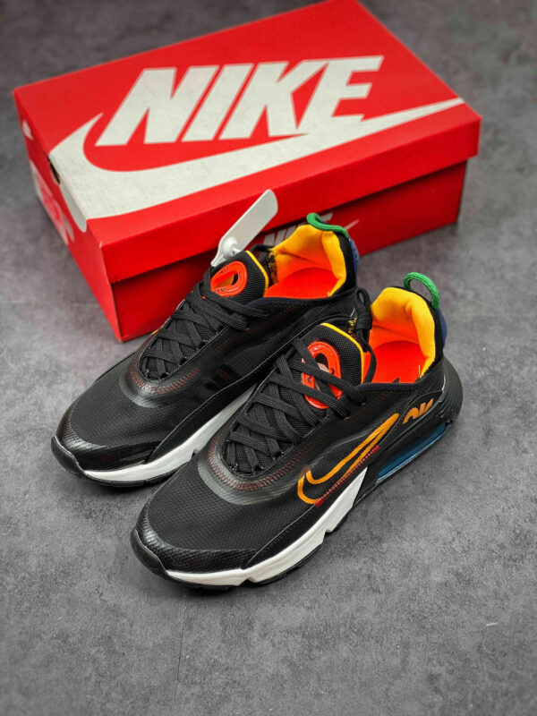 Nike Air Max 2090 Dark Grey Black-Chile Red-University Gold On Sale